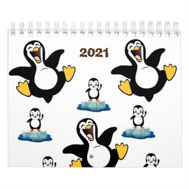 Kalenderpenguin 2021 kalender (Omslag)