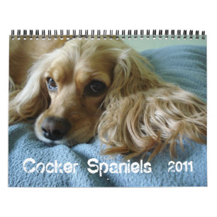 Kalendrar för cockerspanielSpaniel 2012 Kalender