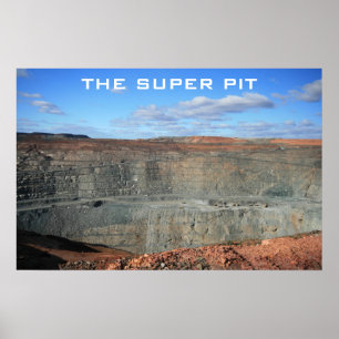 Kalgoorlie Toppen Pit Mine Poster