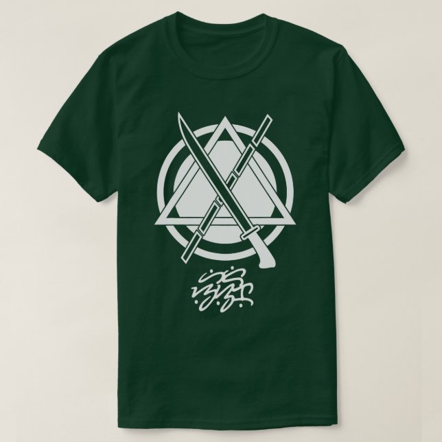 Kali Arnis Eskrima Filipino Baybayin Aldrig Yield T Shirt (Design framsida)
