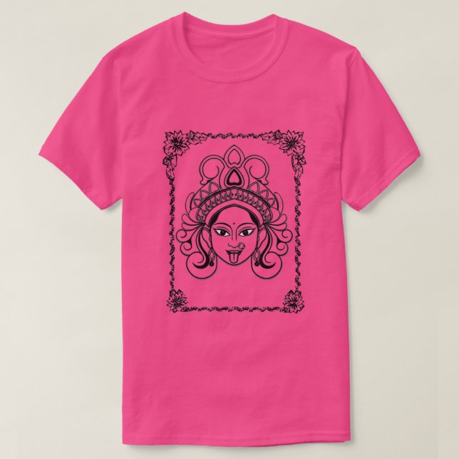 Kali Goddess Deity Indian Hinduism Yoga Design  T Shirt (Design framsida)