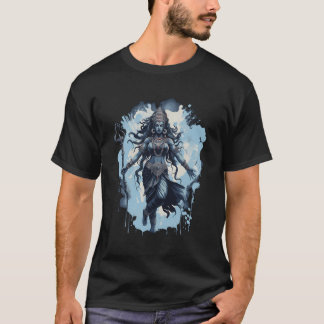 Kali Gudinnan för död, tid och domedag hinduisk yo T Shirt