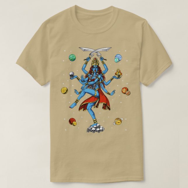 Kali Hindu Goddess T Shirt (Design framsida)
