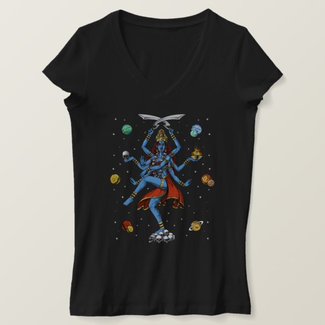 Kali Hindu Goddess T Shirt (Design framsida)