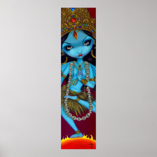 Kali hindu guddess gothic Art Print Poster