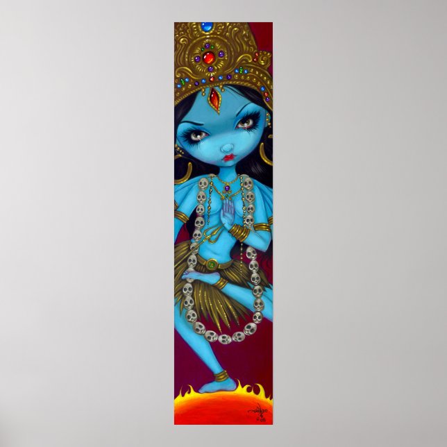 Kali hindu guddess gothic Art Print Poster (Framsidan)