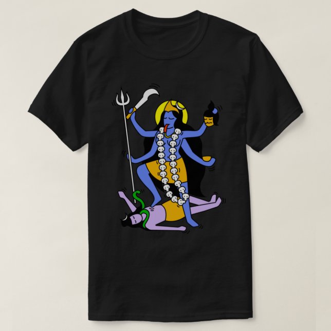 Kali Indiska Stil T Shirt (Design framsida)