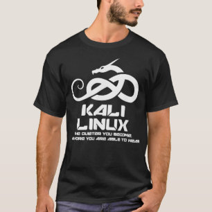 Kali Linu med Dragon och Slogan T Shirt
