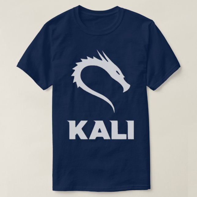 Kali Linux Cyber Security Hacking Roligt T Shirt (Design framsida)
