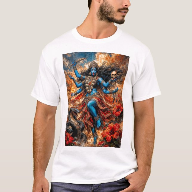 Kali Ma Fantasy Illustration T Shirt (Framsida)