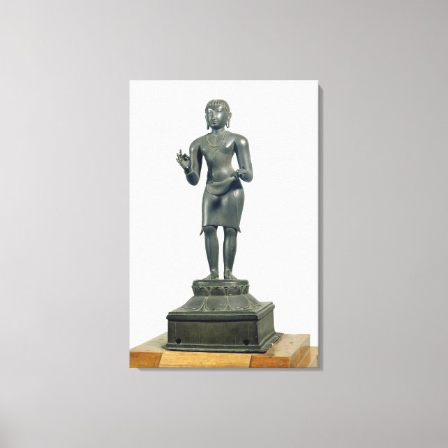 Kali, Tamil Nadu, sen Chola (bronze) Canvastryck (Framsida)