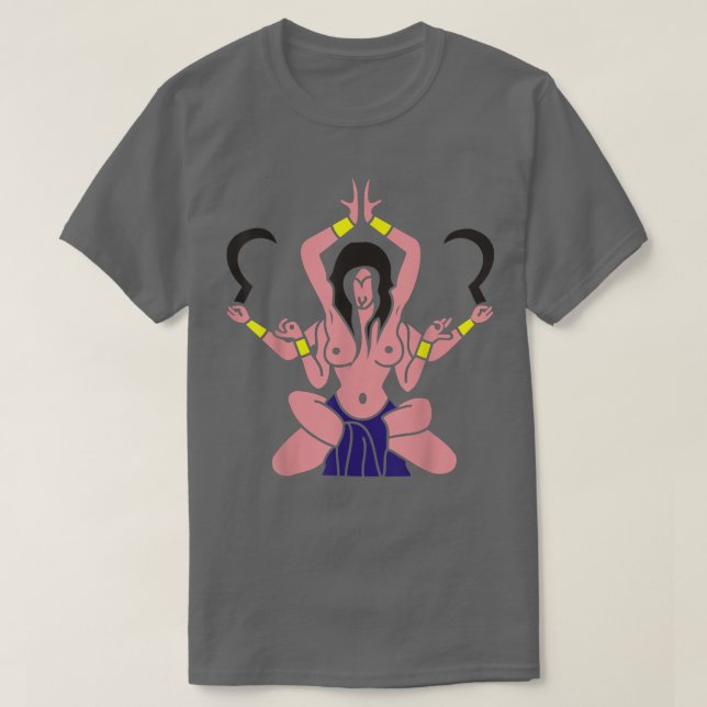 Kali THindu Hinduism Gods T Shirt (Design framsida)