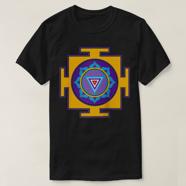 Kali Yantra Goddess Mindfulness T Shirt (Design framsida)