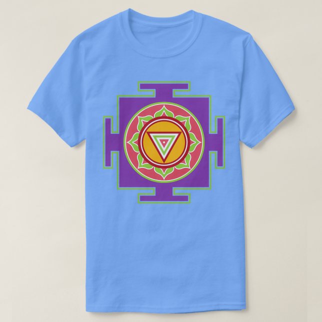 Kali Yantra Hindu Goddess Mindfulness Gift T Shirt (Design framsida)