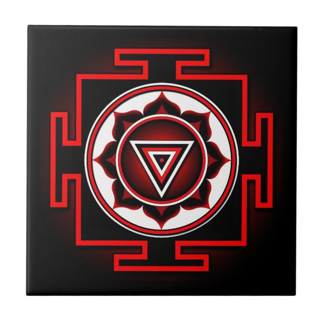 Kali Yantra Kakelplatta (Framsidan)