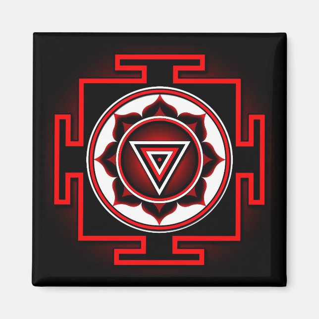Kali Yantra Magnet (Framsidan)
