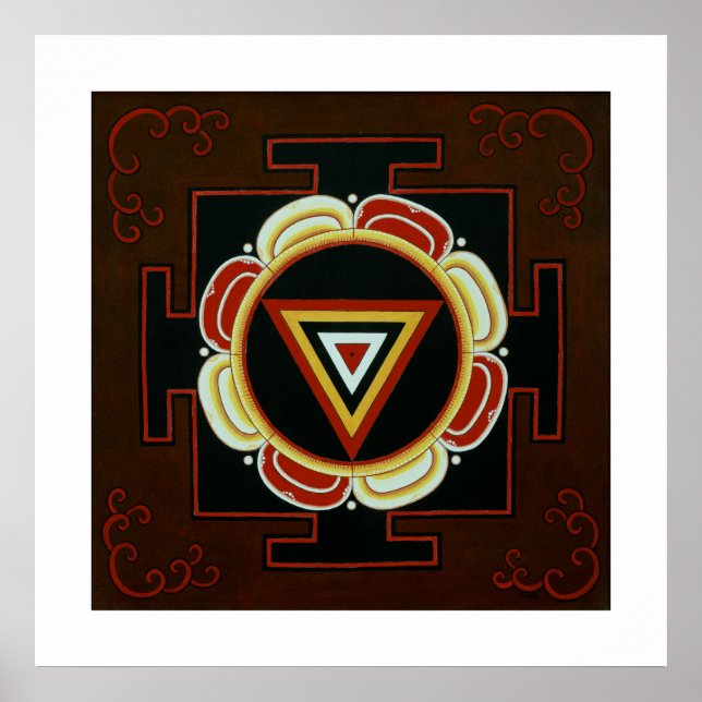 Kali Yantra Poster (Framsidan)
