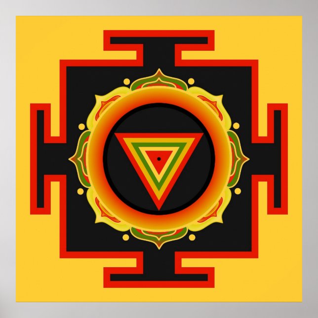 Kali Yantra Poster (Framsidan)