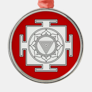 Kali Yantra prydnad Julgransprydnad Metall