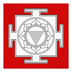 Kali Yantra-utskrift (många-storlek) Fototryck