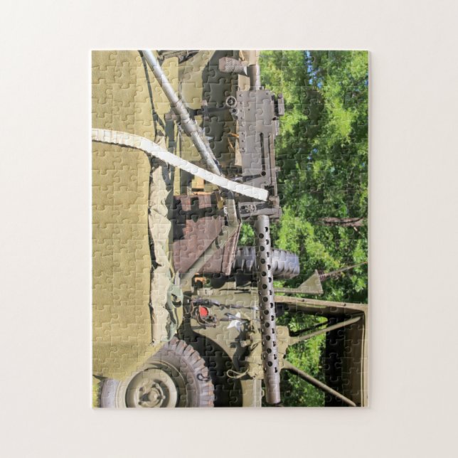 Kalibermaskingevär för vintage 30 och ett pussel (Vertikal)