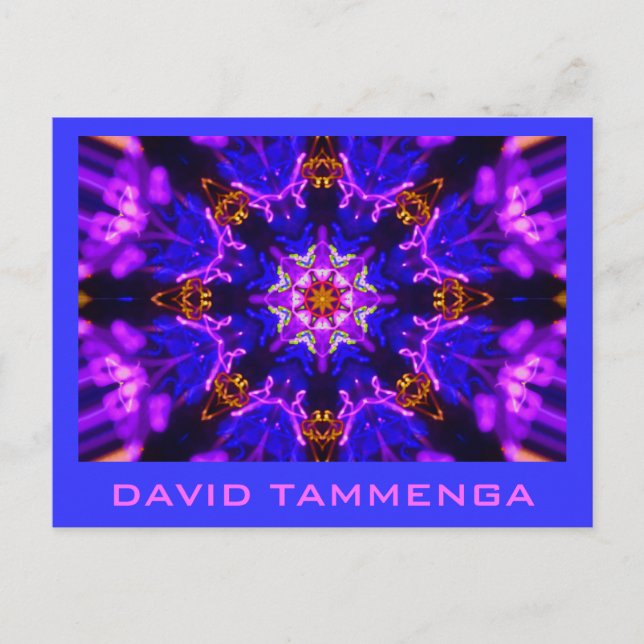 KaliBluePink  DAVID TAMMENGA Vykort (Framsida)