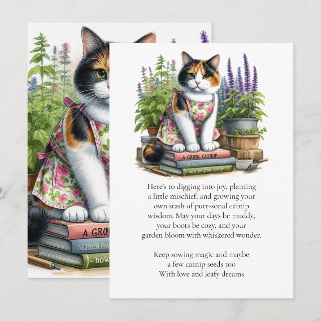 Kalico och det platta bankkortet för katjonbytarka anteckningskort (Fram/baksida)