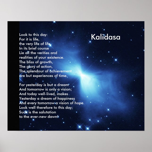 Kalidasa Dikt Poster (Framsidan)