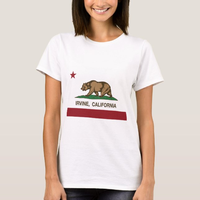 Kalifornia-flagga T Shirt (Framsida)