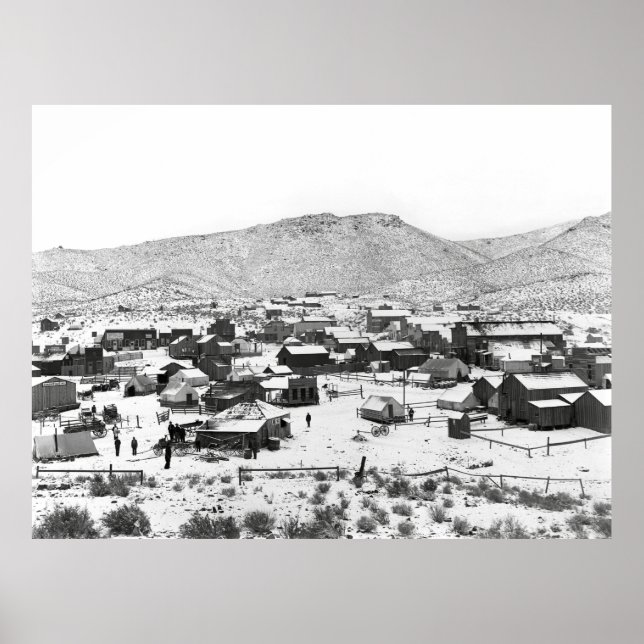 KALIFORNIA GULD MININGSKAMPA I VINTER c. 1899 Poster (Framsidan)
