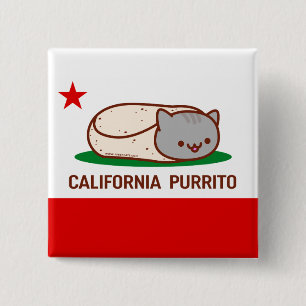 KALIFORNIA PURRITO - Button - Kat Burrito Knapp