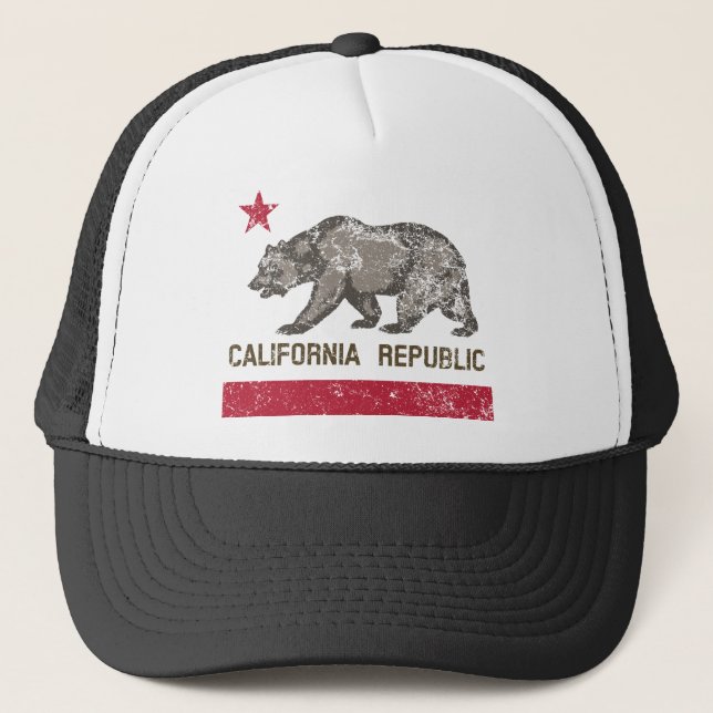 Kalifornia-republik i nöd truckerkeps (Framsida)