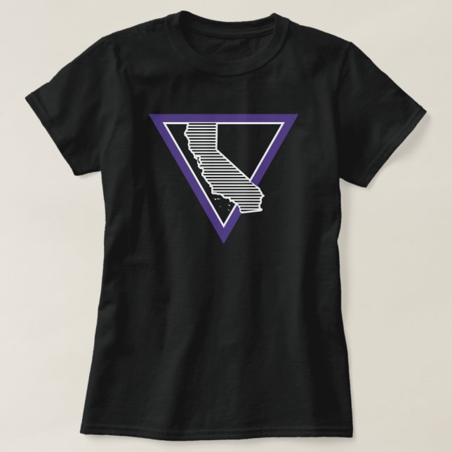 Kalifornia-triangel med mcm strimmig t shirt (Design framsida)