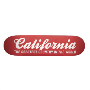 Kalifornia världens underbarare land skateboard bräda 20,5 cm