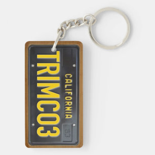 Kalifornien 1963 License Plate Keychain ANPASSNING