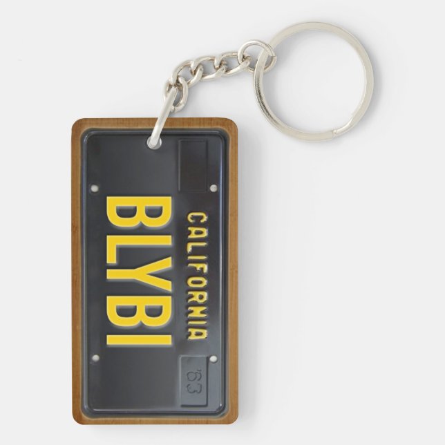Kalifornien 1963 License Plate Keychain-ANPASSNING (Baksidan)