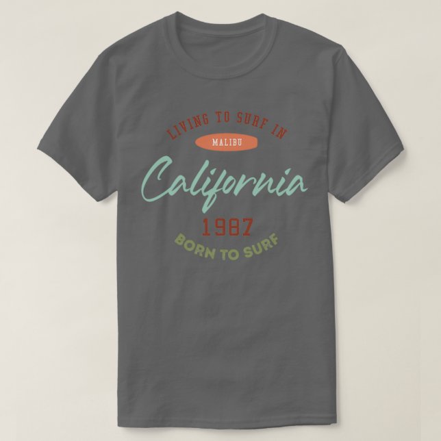 Kalifornien 1987 t shirt (Design framsida)