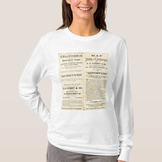 Kalifornien 2 t-shirt (Framsida)