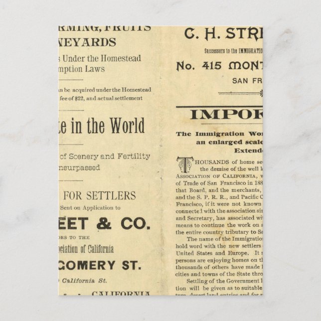 Kalifornien 2 vykort (Framsida)