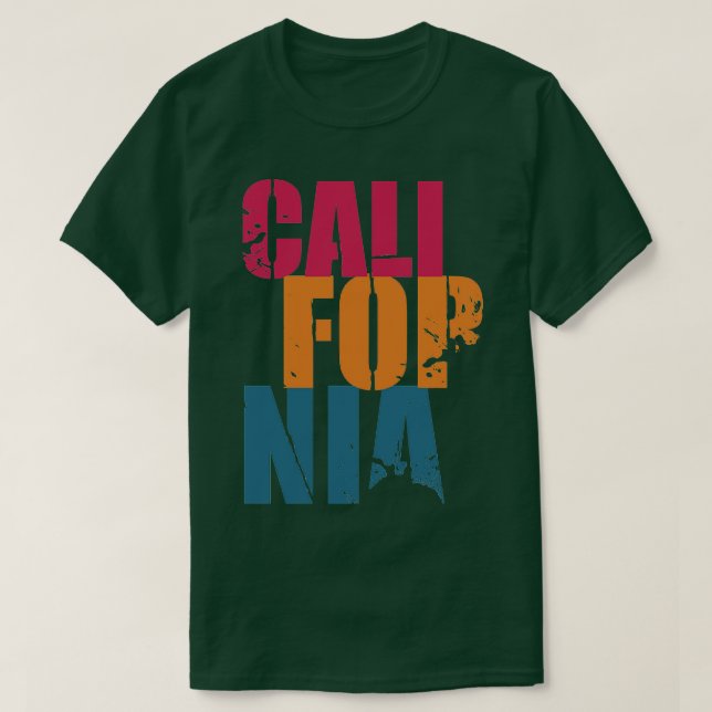 Kalifornien 90s Vibes TShirt T Shirt (Design framsida)