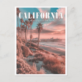 Kalifornien: A Vintage Manhattan Beach Vykort