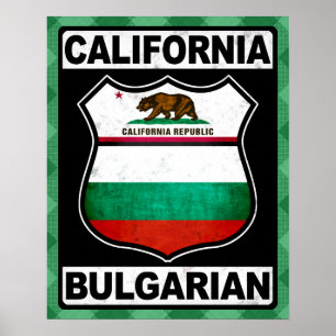 Kalifornien, amerikansk Poster Skriv ut