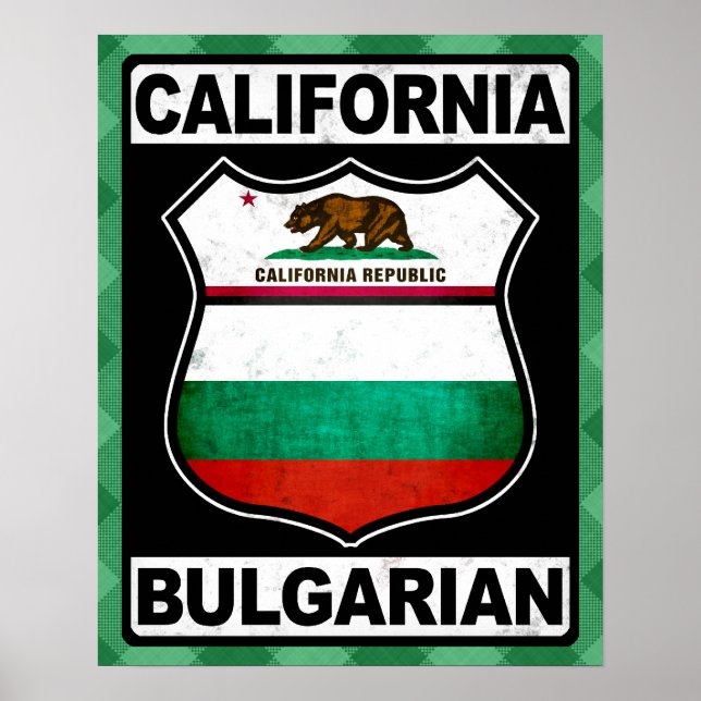 Kalifornien, amerikansk Poster Skriv ut (Framsidan)