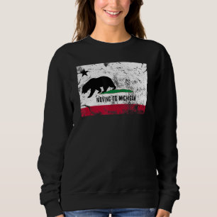 Kalifornien är Flytta till Michigan Walking Awa T Shirt