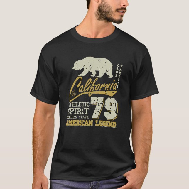 Kalifornien Athletic Spirit T Shirt (Framsida)