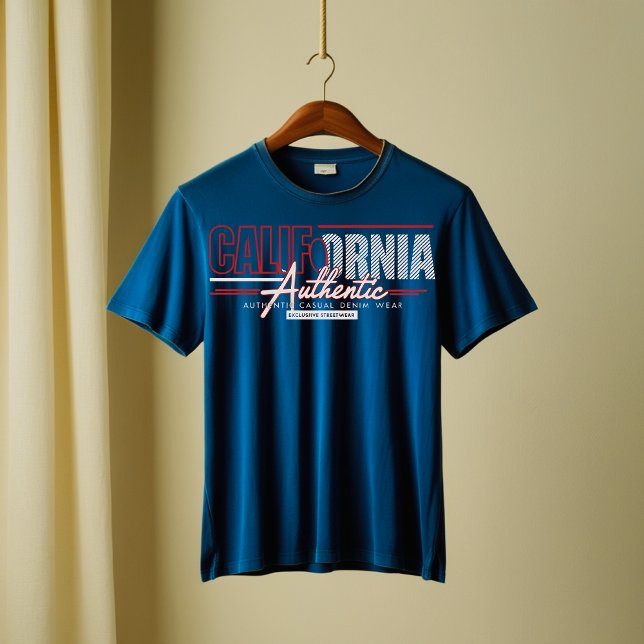 Kalifornien Autentisk Avslappnad Graphic T-Shirt (Skapare uppladdad)