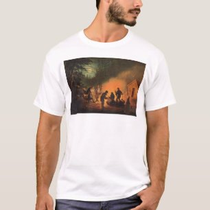Kalifornien bana väg för runt om en Campfire Tee Shirt