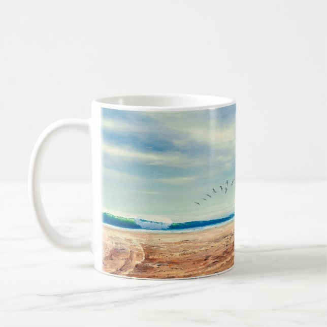 Kalifornien Beach Kaffemugg (Vänster)