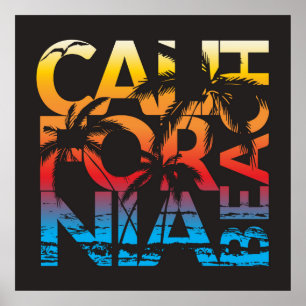 Kalifornien Beach Poster