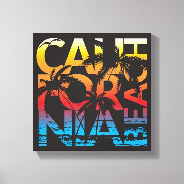 Kalifornien Beach Poster Canvastryck (Framsida)